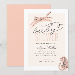 Oerwoud Theme Tiger Baby shower Kaart