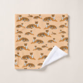 Oerwoud Tiger Animal Pattern Bad Handdoek (Wasdoekje)