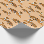 Oerwoud Tiger Animal Pattern Cadeaupapier (Hoek)
