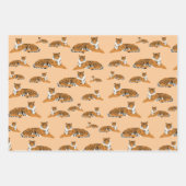 Oerwoud Tiger Animal Pattern Inpakpapier Vel (Voorkant)