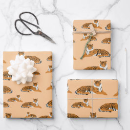 Oerwoud Tiger Animal Pattern Inpakpapier Vel