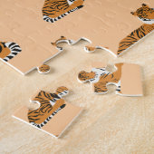 Oerwoud Tiger Animal Pattern Legpuzzel (Zijkant)