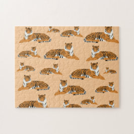 Oerwoud Tiger Animal Pattern Legpuzzel