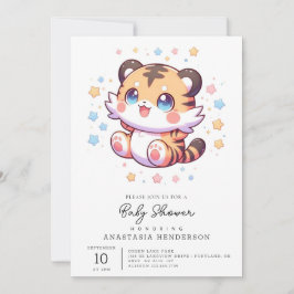 Oerwoud Tiger Baby shower Kaart