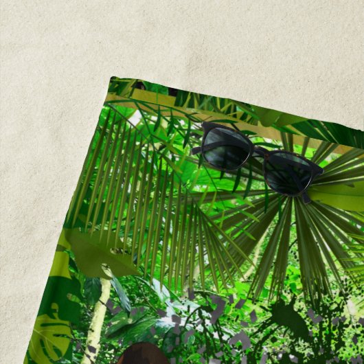 Oerwoud Tiger Beach Towel | Kleurrijke tijger Strandlaken (In situ)