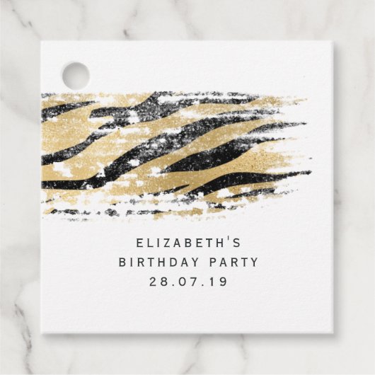 Oerwoud Tiger Bedankjes Labels (Voorkant)