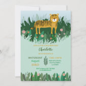 Oerwoud Tiger Birthday Zoo Safari Wild Kaart (Voorkant)