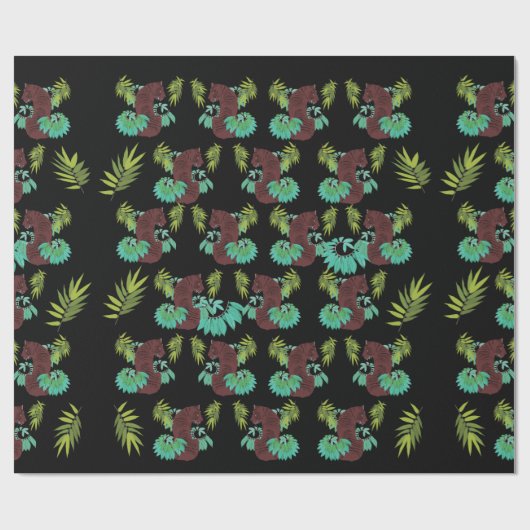 Oerwoud Tiger Cadeaupapier (Vlak)