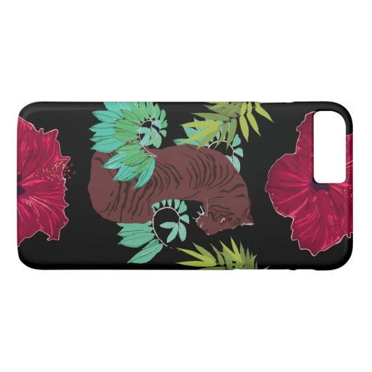 Oerwoud Tiger Case-Mate iPhone Case (Achterkant (Horizontaal))
