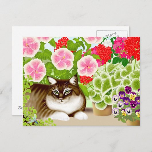 Oerwoud Tiger Cat Briefkaart (Voorkant / Achterkant)