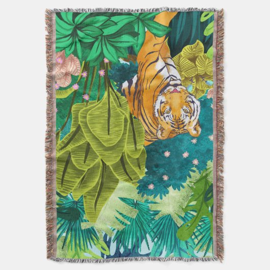 Oerwoud Tiger Deken (Voorkant Verticaal)