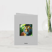 Oerwoud Tiger - doorboren en vrij Bedankkaart (Achterkant)