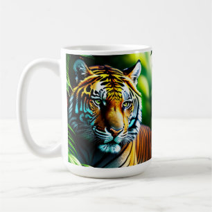 Oerwoud Tiger - doorboren en vrij Koffiemok