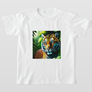 Oerwoud Tiger - doorboren en vrij T-shirt