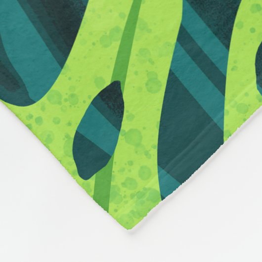 Oerwoud Tiger Fleece Deken (Hoek)