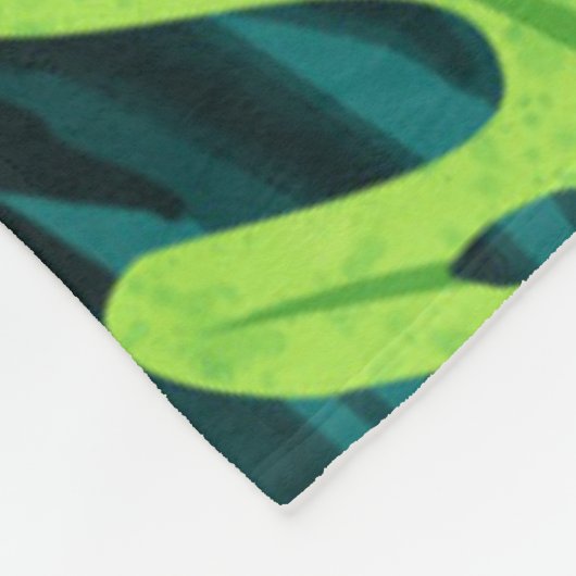 Oerwoud Tiger Fleece Deken (Hoek)