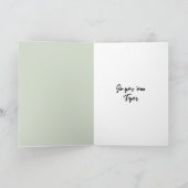 Oerwoud Tiger Greeting stimuleren Kaart (Binnen)