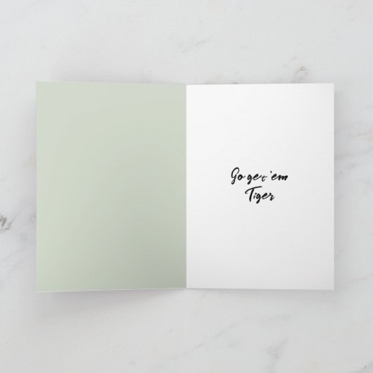 Oerwoud Tiger Greeting stimuleren Kaart (Binnen)