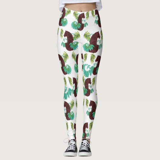 Oerwoud Tiger Leggings (Voorkant)
