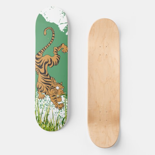 Oerwoud Tiger Persoonlijk Skateboard (Voorkant)