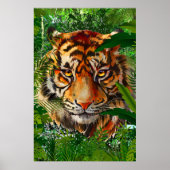 Oerwoud Tiger Poster | Colorful Tiger Poster (Voorkant)