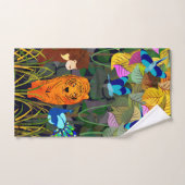 Oerwoud Tiger Sun Beer Peacock Monkey Indian Rolle Bad Handdoek (Handdoek)