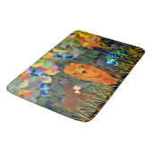 Oerwoud Tiger Sun Beer Peacock Monkey Indian Rolle Badmat (Gekanteld)
