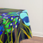 Oerwoud Tiger Sun Beer Peacock Monkey Indian Rolle Tafelkleed (Voorbeeld)