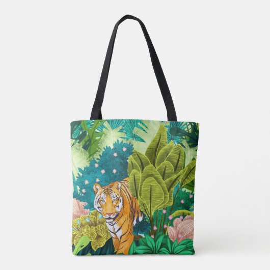 Oerwoud Tiger Tote Bag (Achterkant)