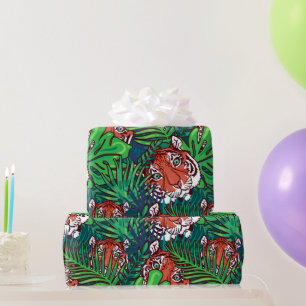 Oerwoud Tiger Wrapping Paper   Vet en exotisch Cadeaupapier