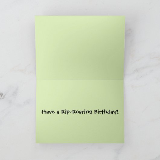 Oerwoud Tijger Happy Grrrr Dag Verjaardag Kaart (Binnen)