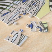 Oerwoud tijger in een waterval legpuzzel (Zijkant)