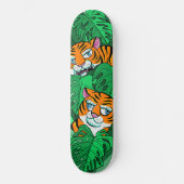 Oerwoud tijger kinder skateboard (Voorkant)