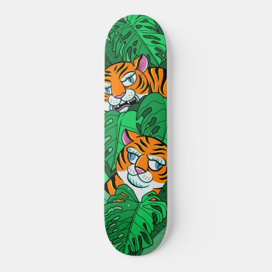 Oerwoud tijger kinder skateboard (Voorkant)