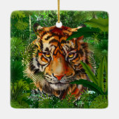 Oerwoud Tijger Ornamenten | Kleurrijke Tiger Ornam (Achterkant)