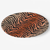 Oerwoud tijgerafdrukken papieren bordje (Gekanteld)