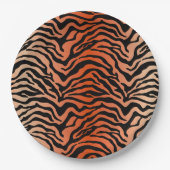 Oerwoud tijgerafdrukken papieren bordje (Voorkant)