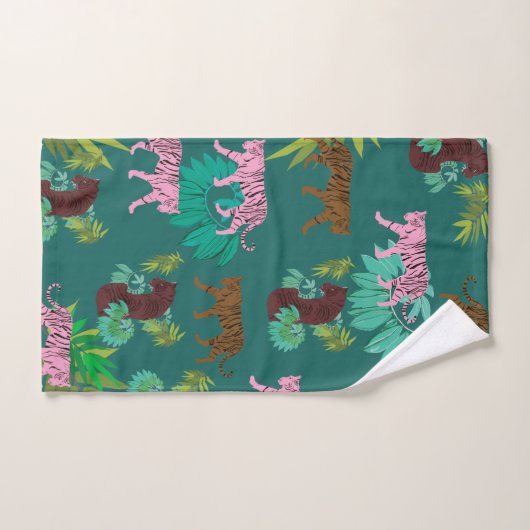 Oerwoud tijgers bad handdoek (Handdoek)