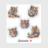 oerwoud Tijgers sticker Pack (Vel)