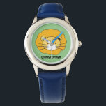 "Oerwoud Timekeeper" - Gepersonaliseerde Blue Lion Horloge<br><div class="desc">Ontdek de "Oerwoud Timekeeper", een levendig en leerzaam blauw horloge met een boeiende leeuwensafari-illustratie, ontworpen met liefde door een artiest voor haar zoontje. Dit horloge is niet alleen een hulpmiddel om je kind te helpen de tijd te leren vertellen; het is een draagbaar kunstwerk dat avontuur en nieuwsgierigheid inspireert. In...</div>