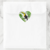 Oerwoud Toucan Hart Sticker (Tas)