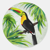 Oerwoud Toucan Ronde Sticker (Voorkant)