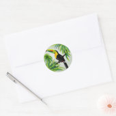 Oerwoud Toucan Ronde Sticker (Envelop)