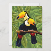 Oerwoud Toucans Weddenschap Kaart (Achterkant)