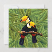 Oerwoud Toucans Weddenschap Kaart (Achterkant)