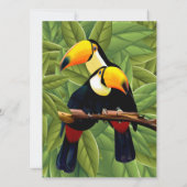 Oerwoud Toucans Weddenschap Kaart (Achterkant)