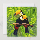 Oerwoud Toucans Weddenschap Kaart (Achterkant)