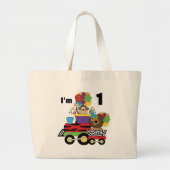 Oerwoud Train 1e Verjaardag T-shirts en geschenken Grote Tote Bag (Voorkant)