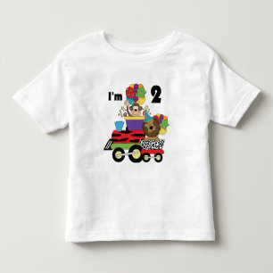Oerwoud Train 2e Verjaardag T-shirts en geschenken