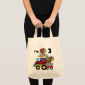 Oerwoud Train 3e Verjaardag Tshirts en geschenken Tote Bag (Voorkant (product))